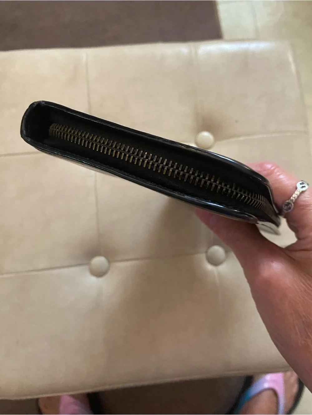 Saint Laurent Paris Black Leather unisex wallet - Picture 12 of 13